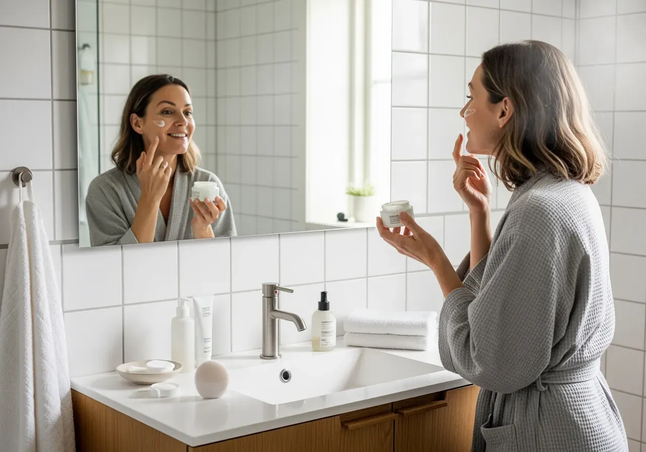 Rutin från dusch till lyster