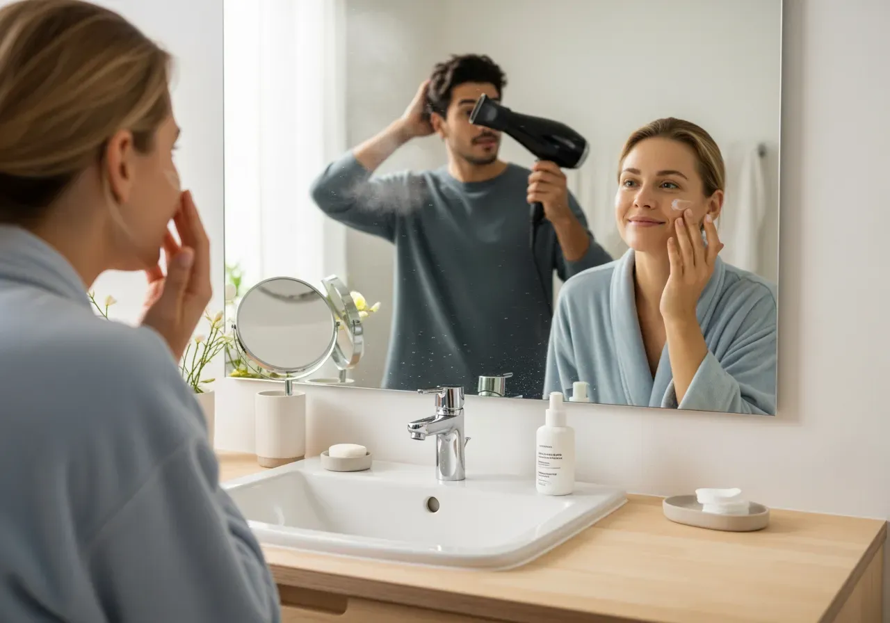 Kroppsvård med dusch och peeling